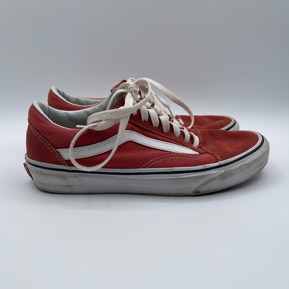 VANS Old Skool Brick Red Suede/Canvas Low Top unisex Size Men’s 6.5 - Women’s 8 - Picture 1 of 8